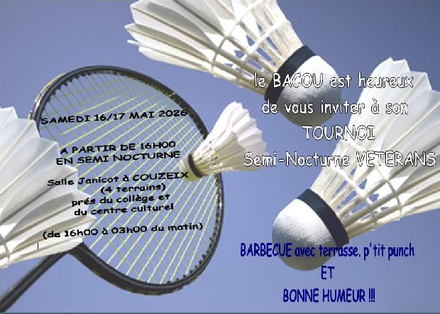 Tournoi Semi-Nocturne Vétérans BACOU87